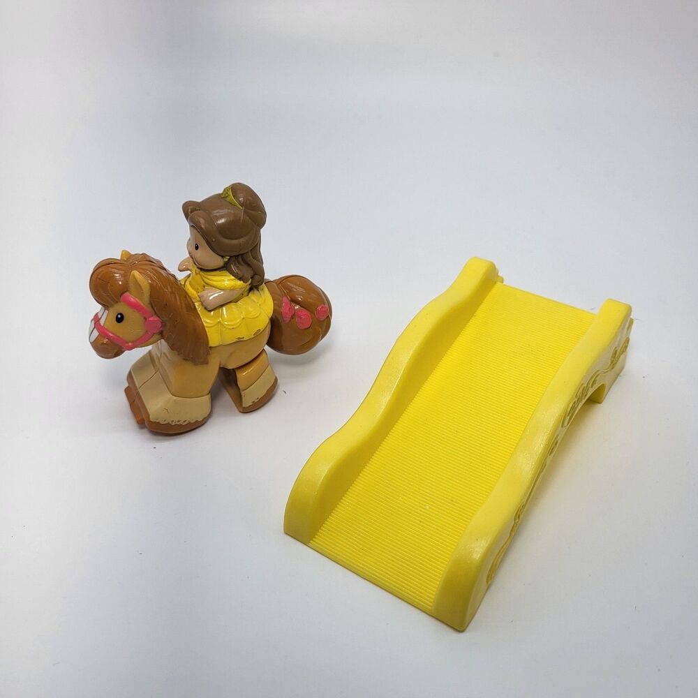 Fisher Price Little People Disney Princess Belle Klip Klop Horse and Ramp